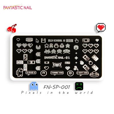 China Fashionable Nail Stamp Plate Art Tools 2021 Hot New Arrival Top Painting OEM Quality DIY Hair Color Screen Sample for sale