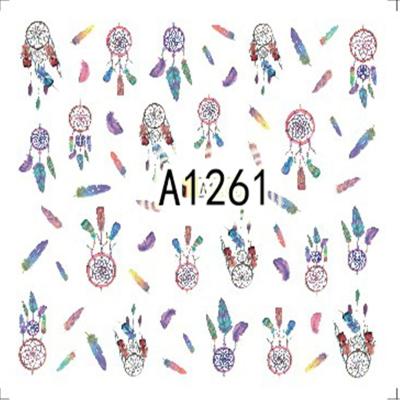 China Popular Nail Art Finger Art Design Dreamcatch Pattern Water Transfer Sticker for sale