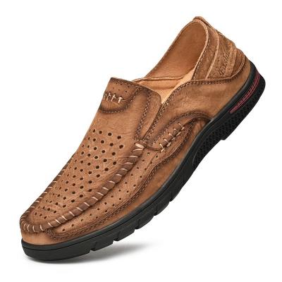 China Latest Italian Handmade Breathable Comfortable Safety Office Men Leather Working Stylish Shoes for sale