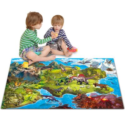 China Educational Toy Hot Selling Children Play Mat Play Mat Cloth Dinosaur Scene Series Playmat Kids Dinosaur Toys for sale