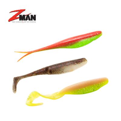 China ZMAN FLAIRED 10.2cm Lure T Bionic Double Tail Bionic Soft Tail Artificial Bait 5pcs/bag Original USA FLAIRED for sale