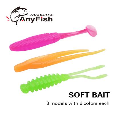 China ANYFISH SHAD TAIL DUO TAILED WORM BAIT 2.0