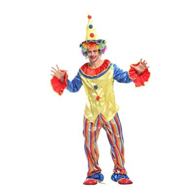 China Hot Selling Cosplay Costume Performance Clown Male Clothes Adult Fancy Dress Clown Cosplay Costume for sale