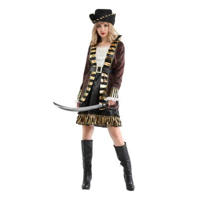 China Cosplay Costume Suits Show Party Role Play Adult Halloween Elegant Female Pirate Costume for sale