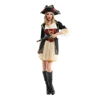 China Cosplay Costume Christmas Party Equipment Fun Cos Party Props Set Distinguished Pirate Dress Up Costumes for sale