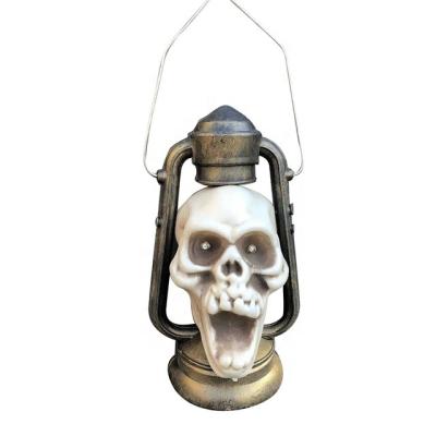 China Halloween Decoration New Design Novelty Terror Halloween Party Decoration Props Electric Halloween Skull Light for sale