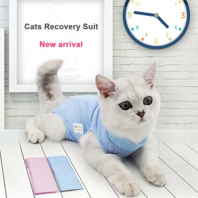 China High Quality Viable Suit Cat Recovery Surgery Cat Designer Pet Clothes Sterilization Pajamas Innerwear For Cats Mascotas for sale