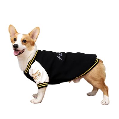 China High Quality Sustainable Pet Sweater Autumn Winter Coat Baseball Dog Fashion Dog Fashion Sport Wear Comfortable Pet Supplies Mascotas for sale