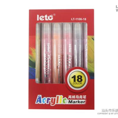 China Acrylic Marker Pen (with Dye Water Based Ink) LT-1106-18 for sale