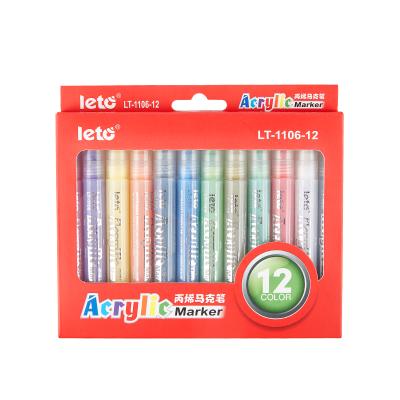 China Acrylic Marker Pen (with Dye Water Based Ink) LT-1106-12 for sale