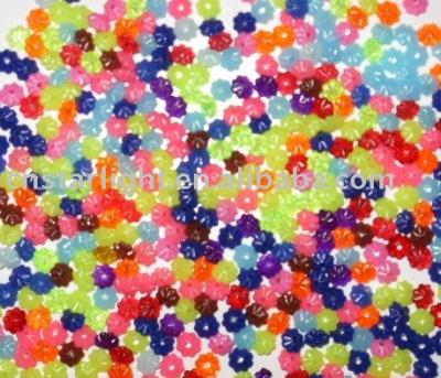 China Factory Price Mix Wholesale Color Plastic Loose Hole Large Plastic Beads for sale