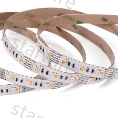 China Theme park led strip 12V RGBW led light warm white 2835 tiras led rgb for sale