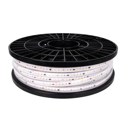 China Theme Park Led Lightweight High Voltage 230V 15W IP67 Waterproof Led 50m 2835 HVF Voltage Led Strips for sale