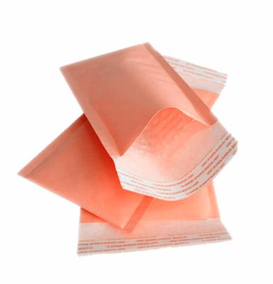 China Free Shipping Security Safe Protective Express Delivery Adhesive Seal Custom Mailing Wraps Kraft Paper Bubble Bag for sale