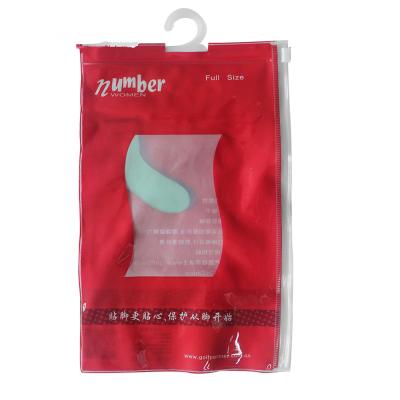 China BIODEGRADABLE PVC Wig Bag, Red Zip Lock Bag for sale