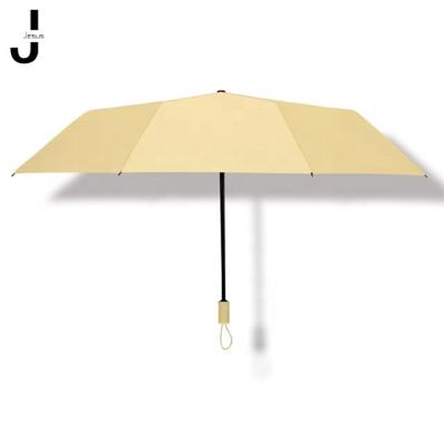 China Modern Classic Windproof Travel Umbrella 8-Ribs Compact Anti-UV Waterproof Folding Umbrella One Button For Auto Open And Close for sale