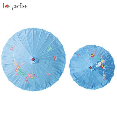 China Chinese Flower View Umbrella [I AM YOUR FANS] DIA60CM ​​DIA80CM Fabric Wedding Party Decoration Bamboo Cheap Umbrella for sale