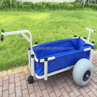 China Aluminum Tools Beach Cart with Balloon Wheel for sale