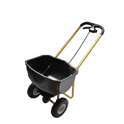 China Plastic Garden Two-Wheel Hand Spreader For Seed And Fertilizer Spreader Garden Spreader for sale