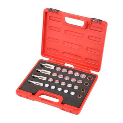 China Auto Repair Tools Oil Drain Repair Kit 64 Pcs Engine Oil Drain Plug Copper Gasket for sale