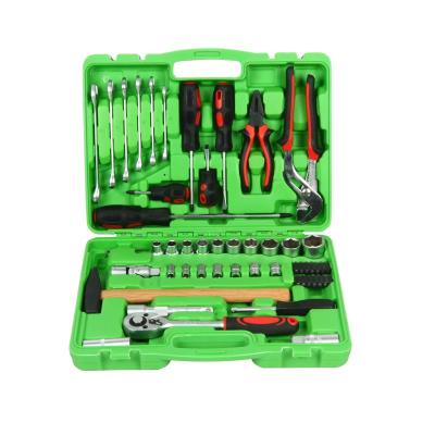 China 56pcs Chrome Vanadium Steel Combination Car Repairing Tool Kit for sale