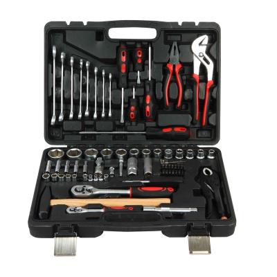 China Chrome Vanadium Steel 72 Pcs Combination Car Repairing Tool Kit for sale