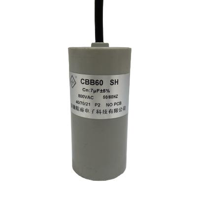 China High Quality Power CBB60 7uF AC Motor Starting Cheap Capacitor for sale