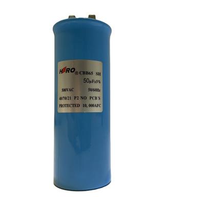 China Air Conditioner HERO CBB65 50uF 500V Home Appliances Power Saver Motor Start Capacitor for sale