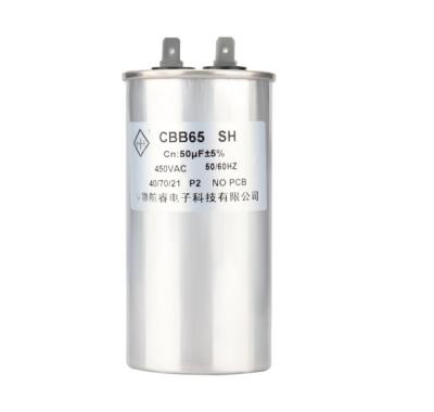 China Custom Character CBB65 Power Capacitors Long Life Low Voltge Capacitor Custom High Capacity 15uf for sale