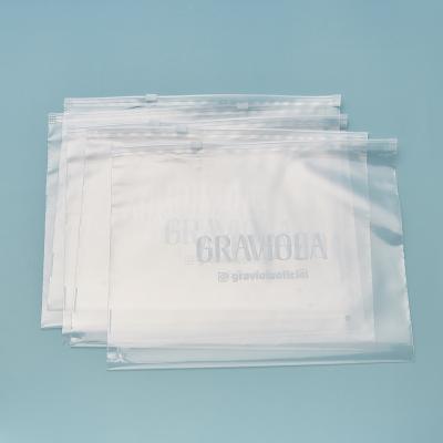 China Eco Friendly Recyclable Hot Selling Resealable Zipper Clothes Packaging Frosted Plastic Ziplock Bag for sale