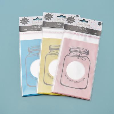 China Latest Style Recyclable Custom High Quality Custom Self Adhesive Seal Opp Gift Candy Gift Header Plastic Plastic Bag With Header for sale