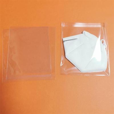 China Disposable Clear Opp Bags Disposable Engraving Printing Self Adhesive Plastic Fcemask Opp Seal Lining Packaging Bag for sale