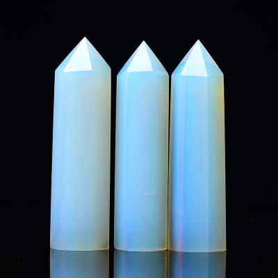 China High Quality Natural Magic Wand Crystal Point Opalite Quartz Crystal Stones Africa Crystals Healing Stones for sale