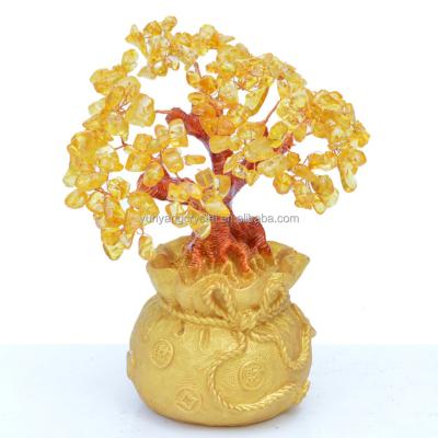 China Europe Gemstone Tree Citrine Crystal Tree for Shui and Decor Reiki Feng Metaphysical Healings for sale