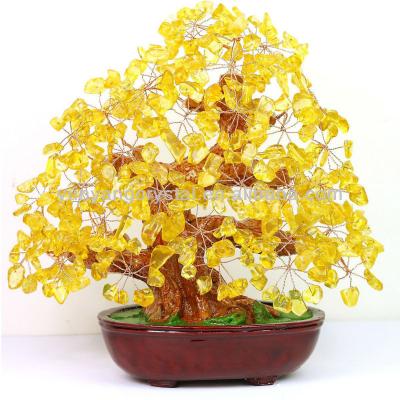 China China lucky citrine crystal tree for decoration for sale