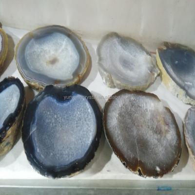 China Europe agate slices wholesale natural agate stone slices raw agate for sale