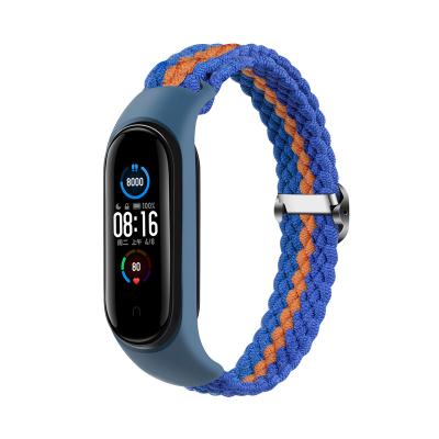 China New Arrival Breathable Nylon Strap Adjustable Smart Watch Strap Nylon Band For Xiaomi MI Band 6 5 4 3 for sale