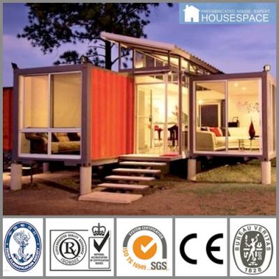 China Well-designed Modern Glass Parking Lot Flat-pack Villa for sale