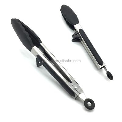 China Viable high quality color silicone food tongs/salad tools/kitchen tongs for sale