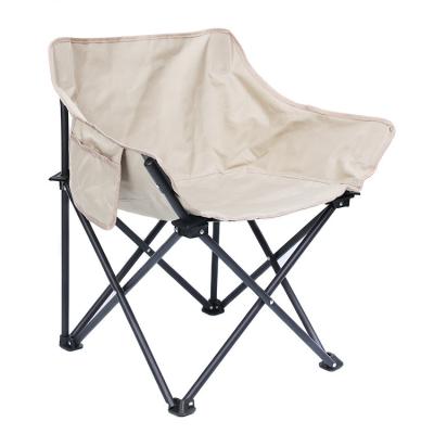 China Modern Outdoor Folding Moon Chair Portable Fishing Camping Ultra Light Sketching Chair for sale