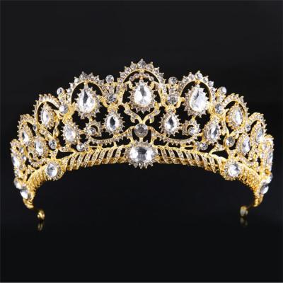 China Phone Line Shape Adult Women Crown And Tiara, Princess Rhinestone Crown For Prom, Tiara Wedding Round Bridal Crown for sale