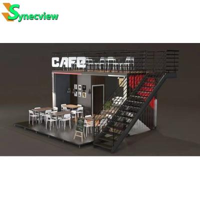 China Popular China EUROPE Container Restaurant For Sale Custom Container Bar Coffee Kiosk Prefab Shipping Container Cafe For Food for sale