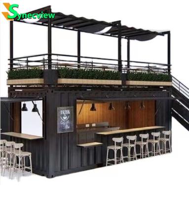 China 2023 brand new EUROPEAN shipping container bar for sale, manufacture kitchen home shipping container coffee for sale