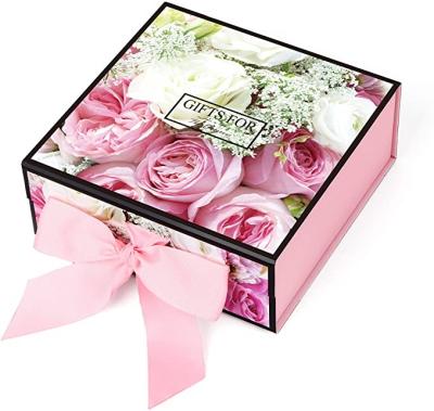 China Disposable Exquisite Valentines Gift Pink Printed Paper Box Pink Packaging Boxes For Packing for sale