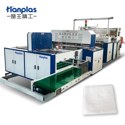 China HP-TF-FL Factory Size Three Folding Super Large Flat Bag Making Machine With Flying Knife System for sale