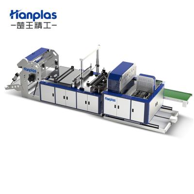 China HP-TF-F Factory HP-TF-F High Speed ​​Folding Poly Bag Three-section Flat Plastic Open Bag Making Machine for sale