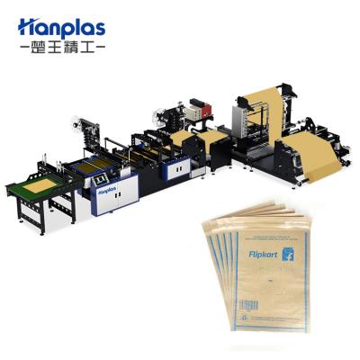 China Factory Pro New Design Packaging Paper Mailer HP-MA Messenger Bag Making Machine Through Bottom Gusset For Indian Market for sale