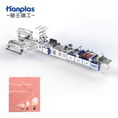 China HP-ZA Factory PE PP Automatic Clamshell Slider Zipper Lock Bag Making Machine for sale