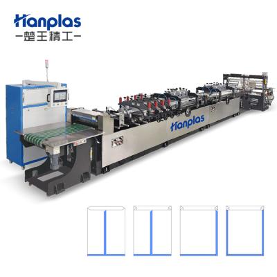 China High Quality Factory HP-L-CF Center Sealing Four Side Sealing Multilayer Plastic Laminated Film Bag Making Machine for sale