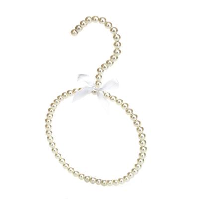 China LEEKING Multifunctional wholesale decorative scarf beaded metal wire hangers for clothing store display for sale